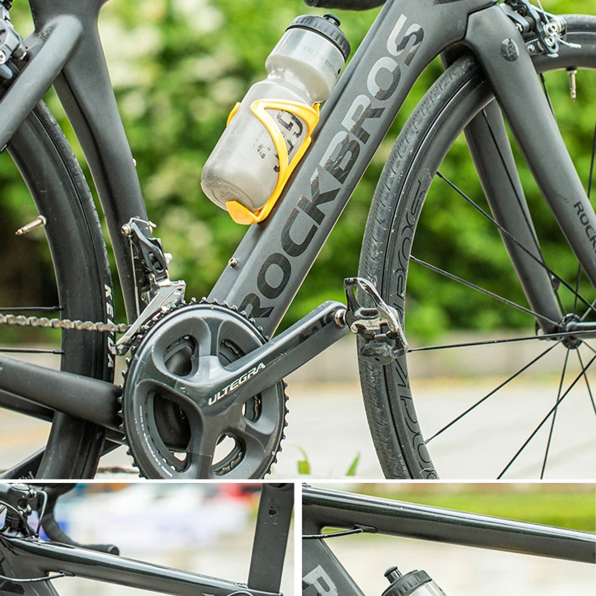 ROCKBROS - Porta Botella Porta Caramagiola Para Bicicleta Amarillo