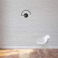 GENERICO - Aplique De Pared Led 14 W Calido Negro Y Blanco