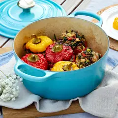 LE CREUSET - Cocotte Redonda 24Cm Azul Caribe