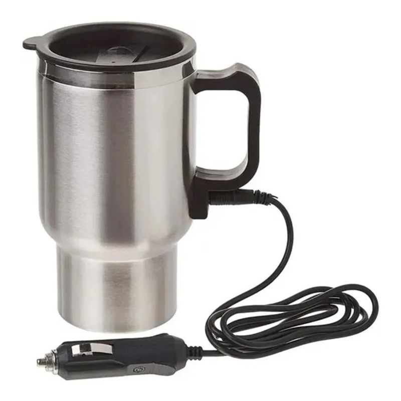 GENERICO - Vaso Auto Acero Tazon Mug 12v 480ml Térmico Auto