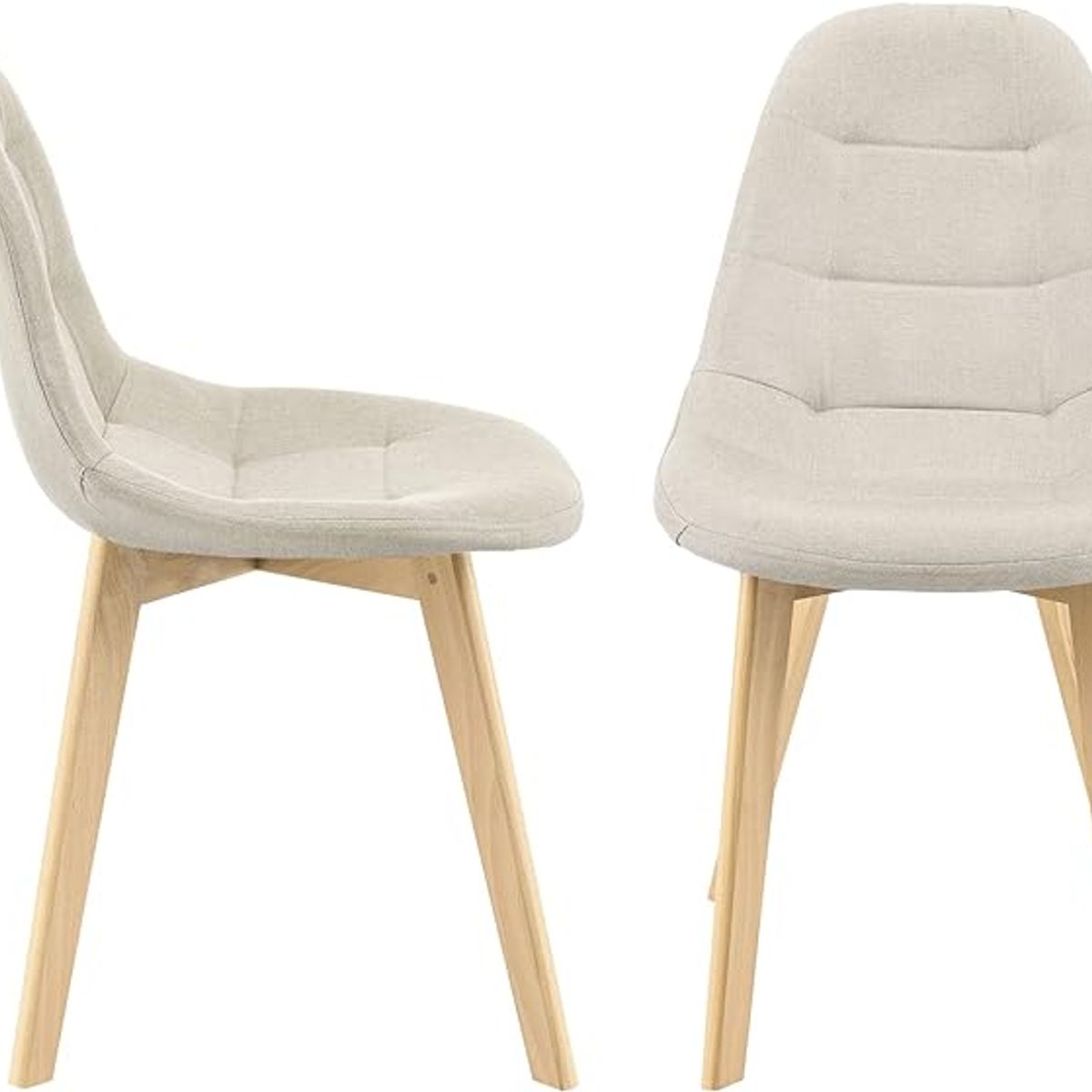 GENERICO - Silla Comedor Felpa Capitone - Beige