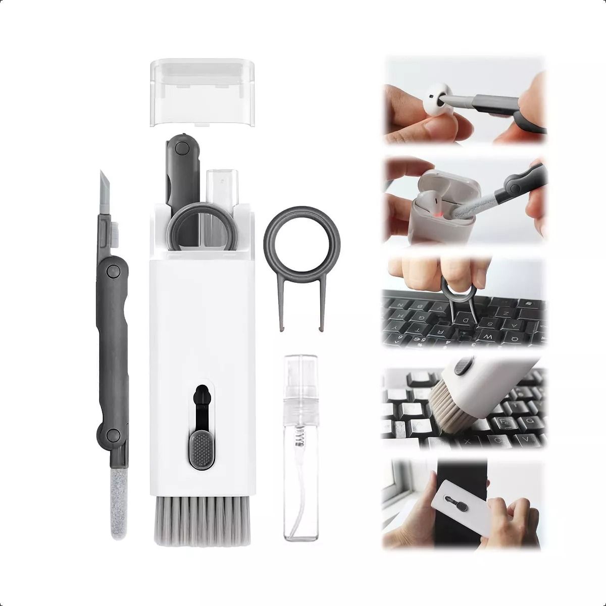 GENERICO - Kit Limpieza Electrónica 7 En 1 Para Teclados Auriculares