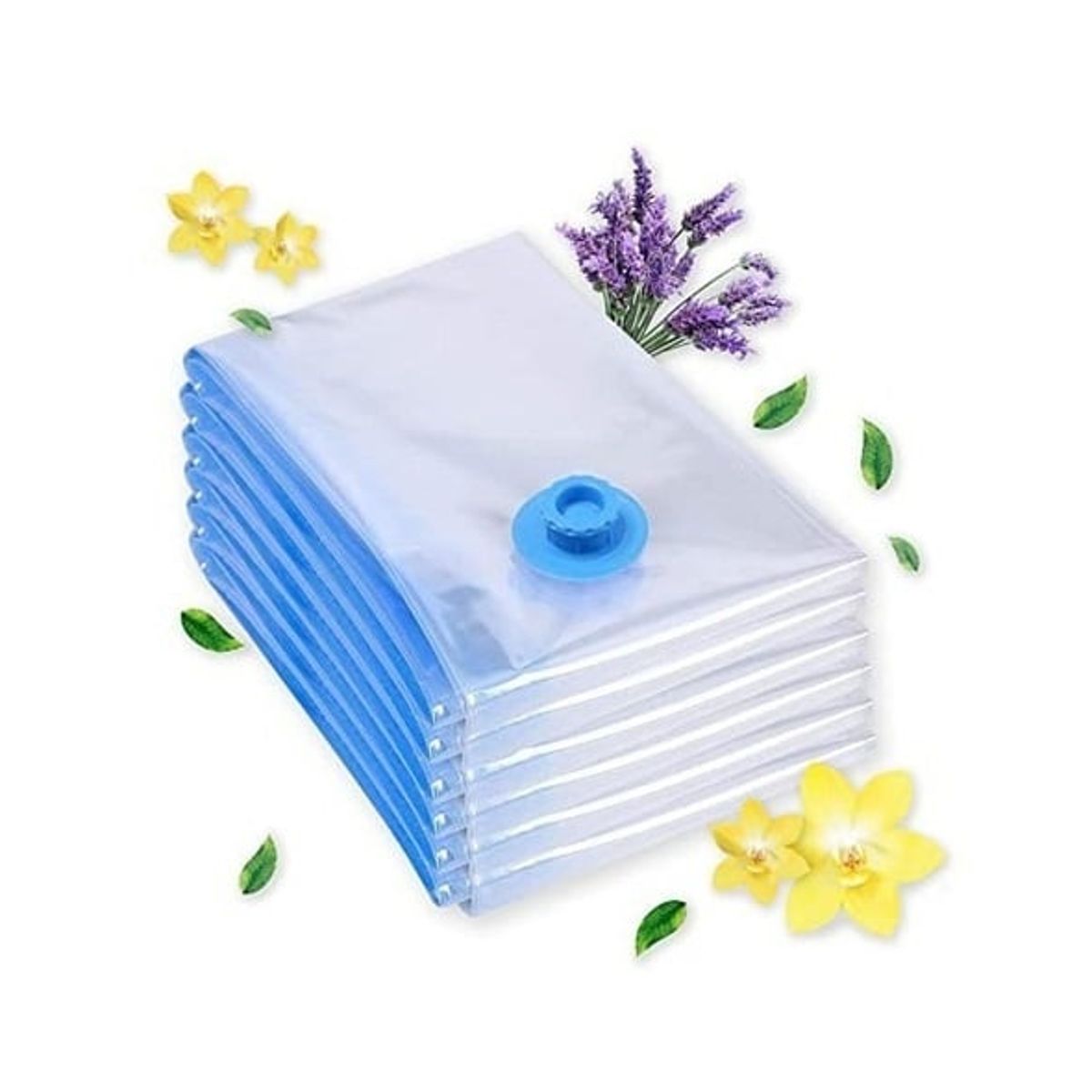 GENERICO - Pack 6 Bolsas Al Vacio Comprimir Ropa 80 X110