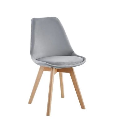 Imagen 2 del producto Pack 4 silla comedor Tulip Terciopelo - Gris