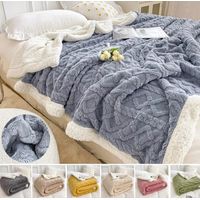 Frazada de Polar - Manta termica con Chiporro 2 plazas Azul