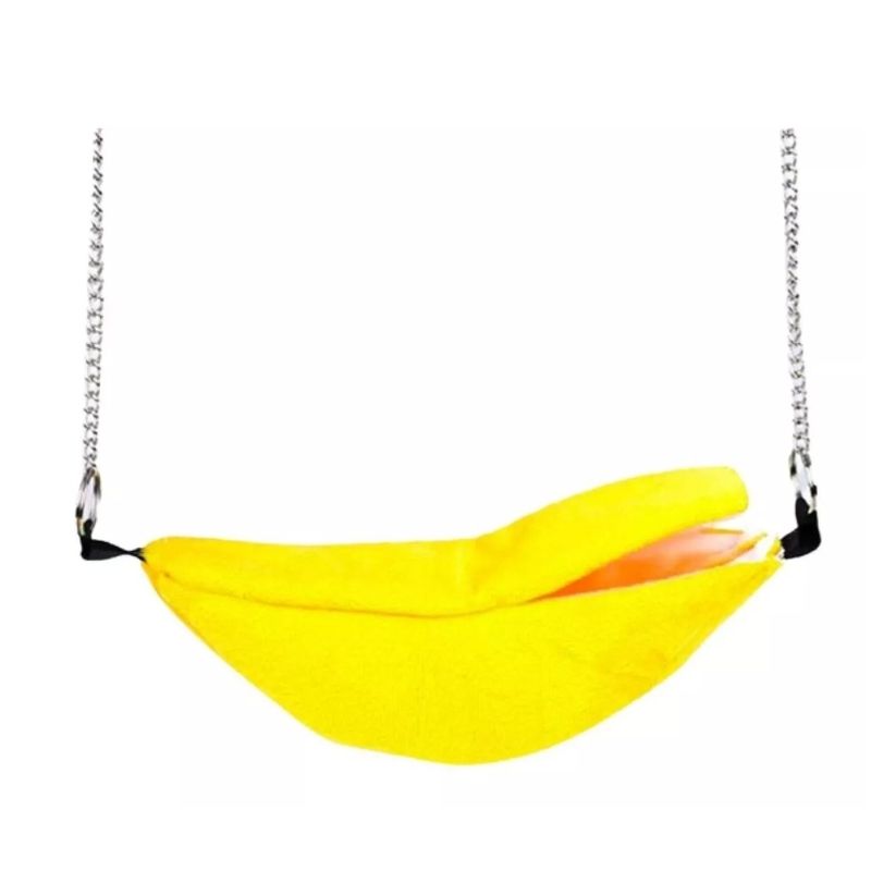 GENERICO - Cama Banana Para Hámster Refugio Fauna Salud