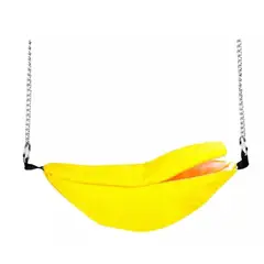 GENERICO - Cama Banana Para Hámster Refugio Fauna Salud