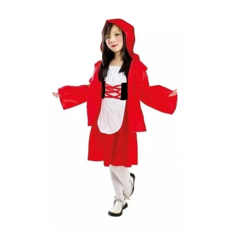 GENERICO - Disfraz De Caperucita roja talla 5-6 años