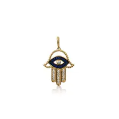 ELLA JOYAS - Colgante Mano de Fátima Oro 18k