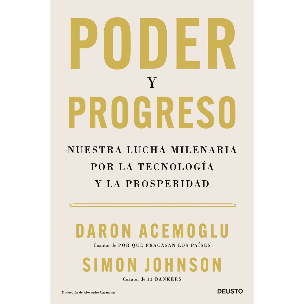 Deusto - Libro Poder y progreso - Daron Acemoglu -