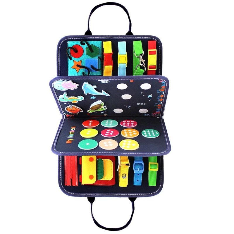 SPACEZAT - Maletin Tablero de Actividades Juguete Montessori