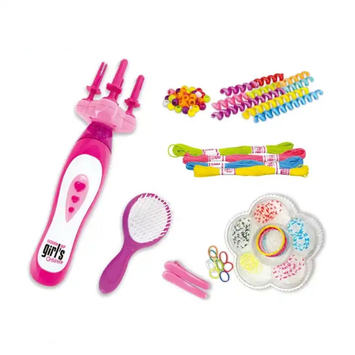 SPACEZAT - Trenzador de Cabello para Niñas con Accesorios