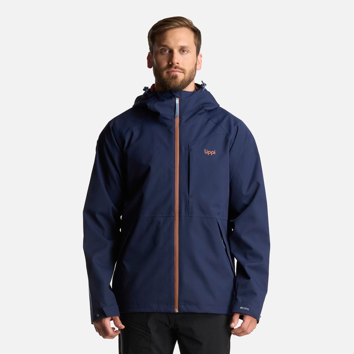 LIPPI - Chaqueta Hombre Massif B-Dry Hoody Jacket Azul Marino Lippi