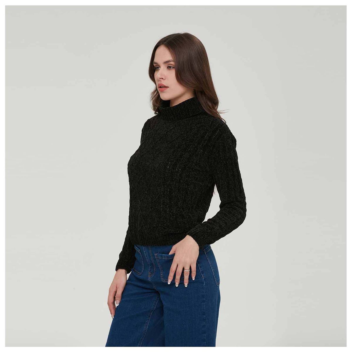 FASHION'S PARK - Sweater Mujer Tejido Negro Fashion's Park