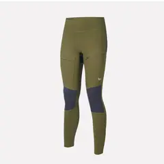 LIPPI - Leggings Mujer In-Action Trekking Leggings Oliva Oscuro