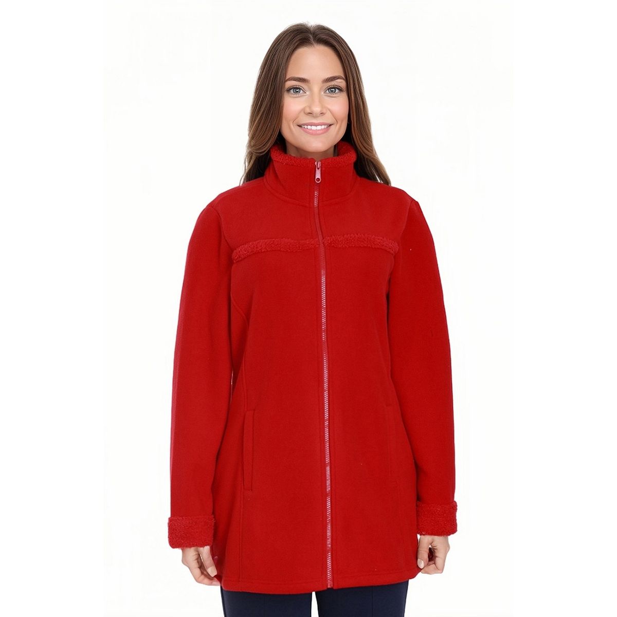 FASHION'S PARK - Polar Mujer Doble Faz Rojo Fashion's Park
