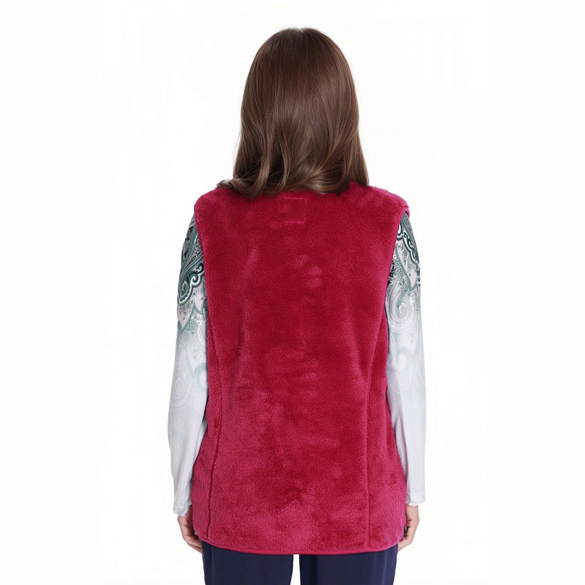 FASHION'S PARK - Polar Mujer Estilo Montgomery Magenta Fashion's Park