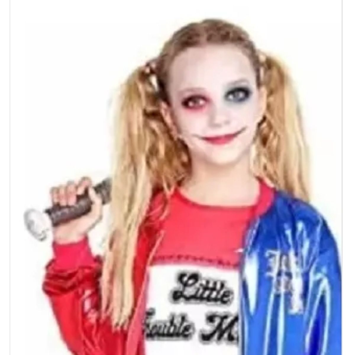 GENERICO - Disfraz Arlequina Harley Quinn Niña Cotillón Activarte