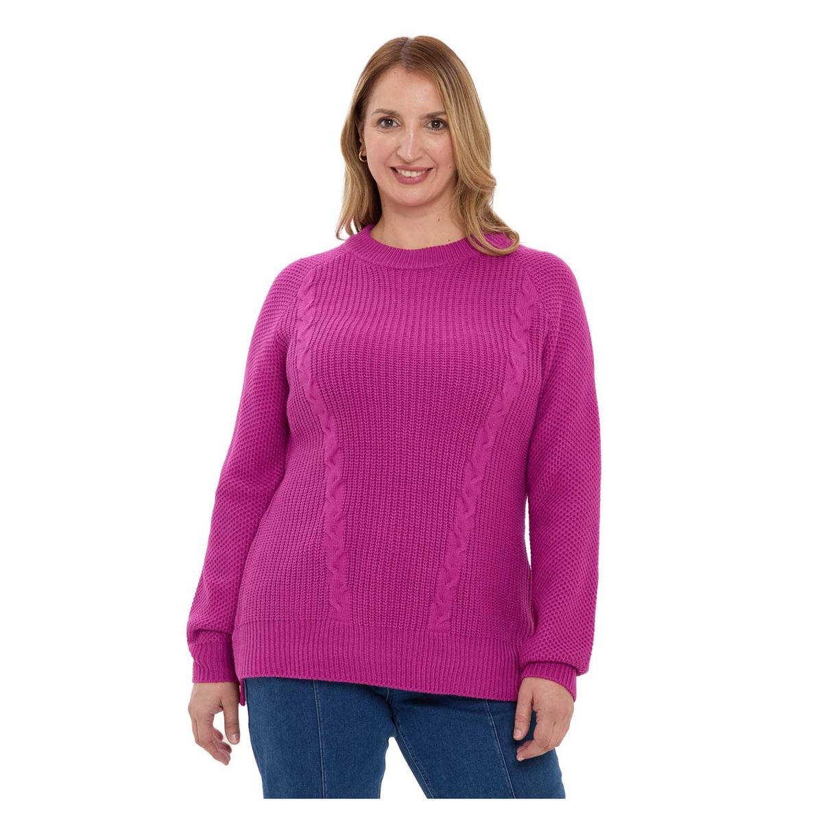 FASHION'S PARK - Sweater Mujer Calado Magenta Fashion's Park