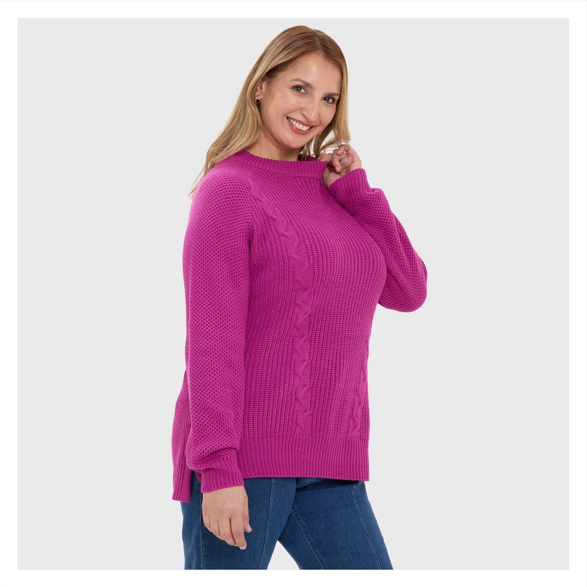 FASHION'S PARK - Sweater Mujer Calado Magenta Fashion's Park