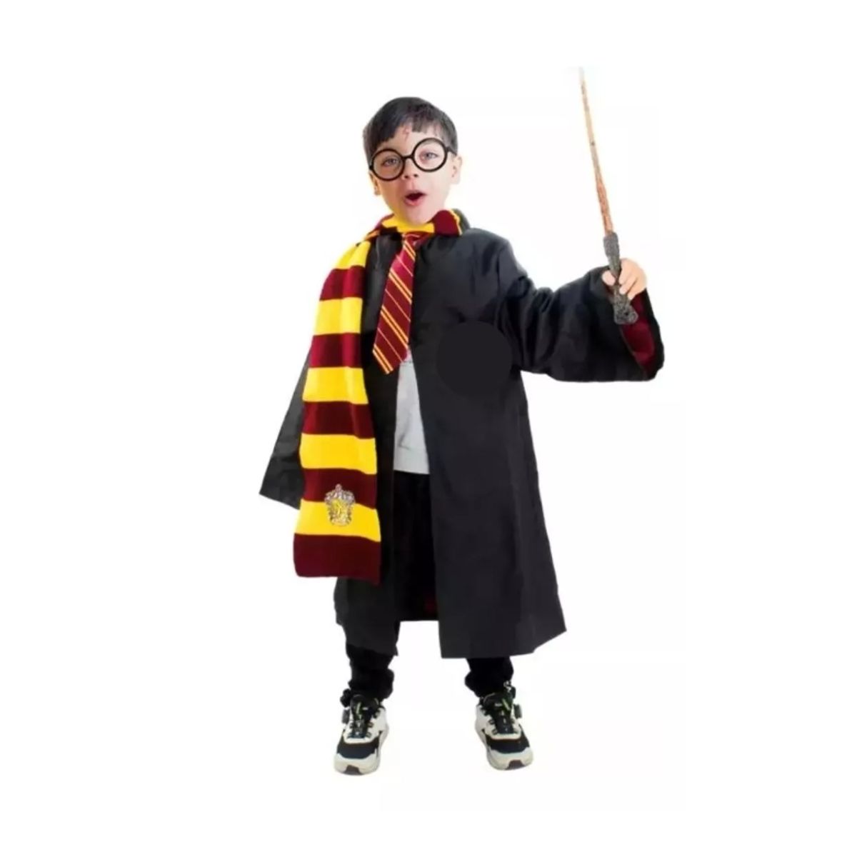 GENERICO - Disfraz De Harry Potter Tunica + Lentes + Varita