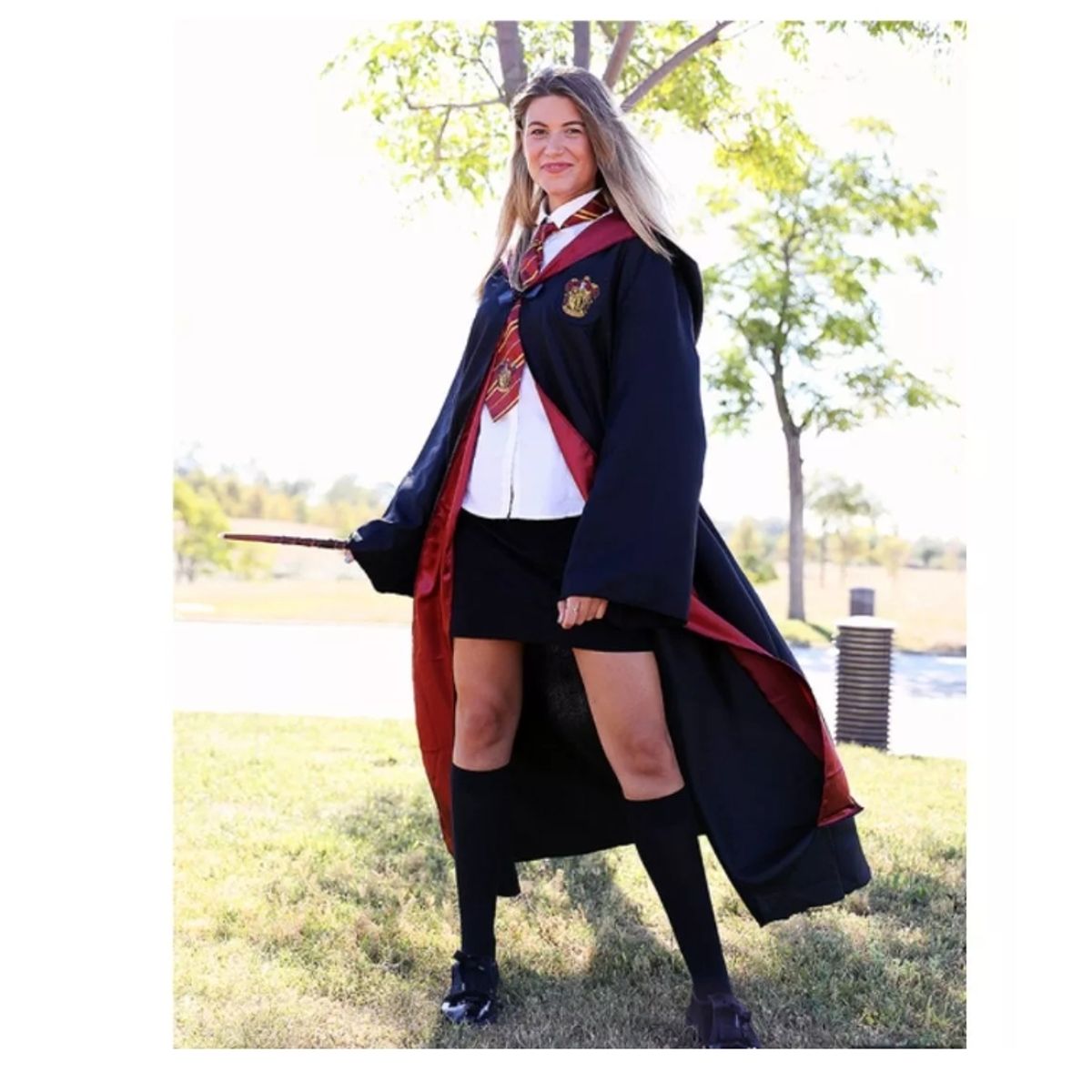 GENERICO - Disfraz De Harry Potter Tunica + Lentes + Varita