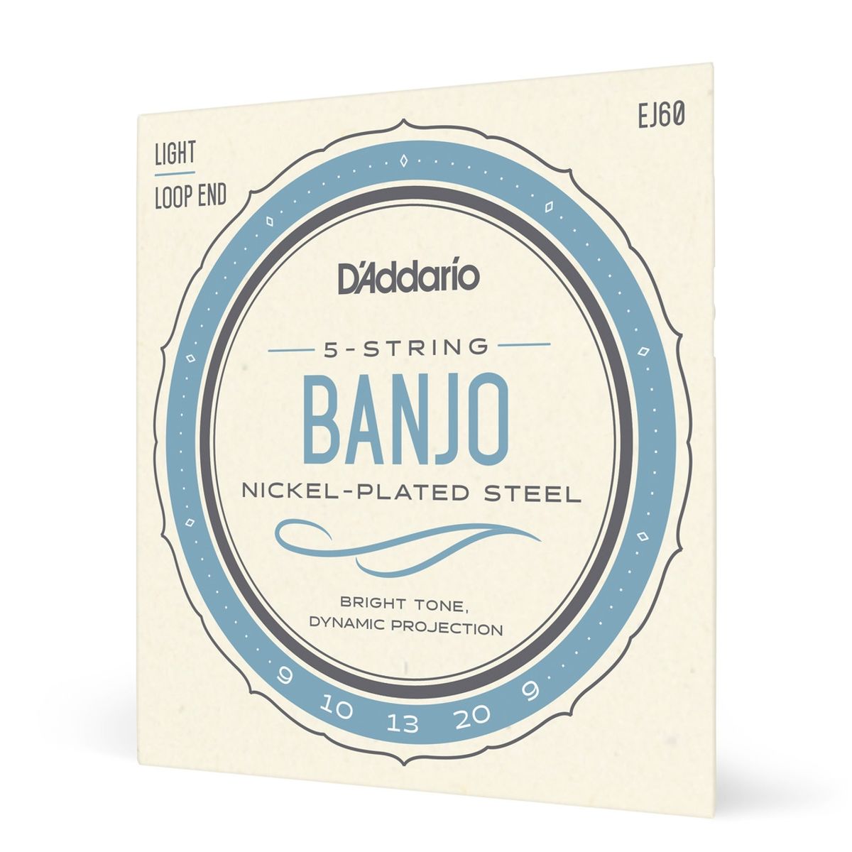 DADDARIO - Set de cuerdas Banjo Nickel Wnd 9-20 EJ60 Lite Daddario