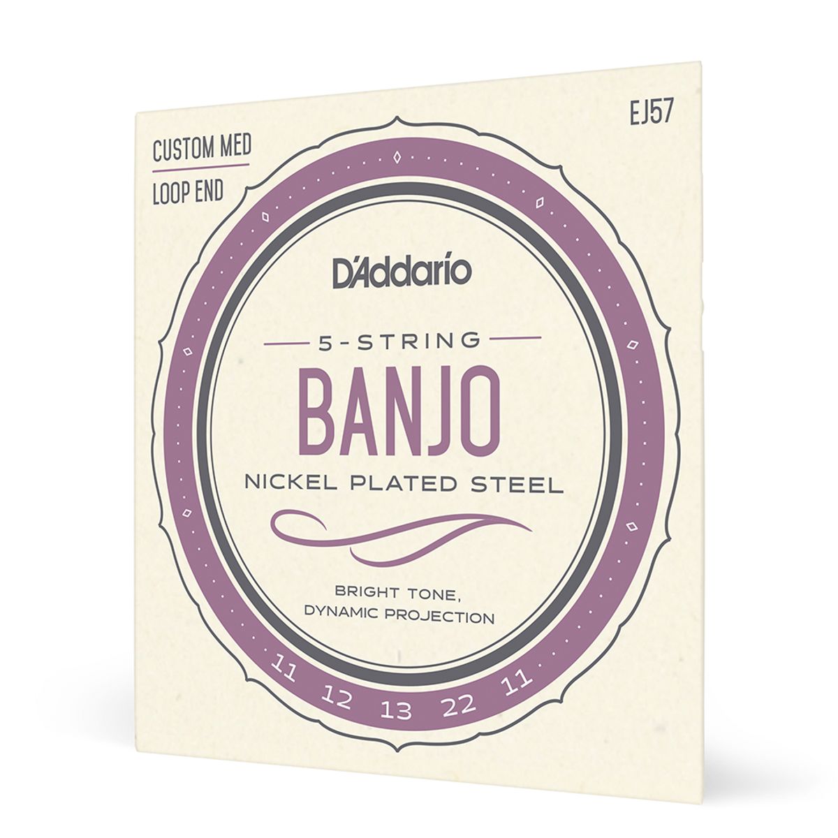 DADDARIO - Set de cuerdas Banjo Nickel Custom EJ57 Med Daddario