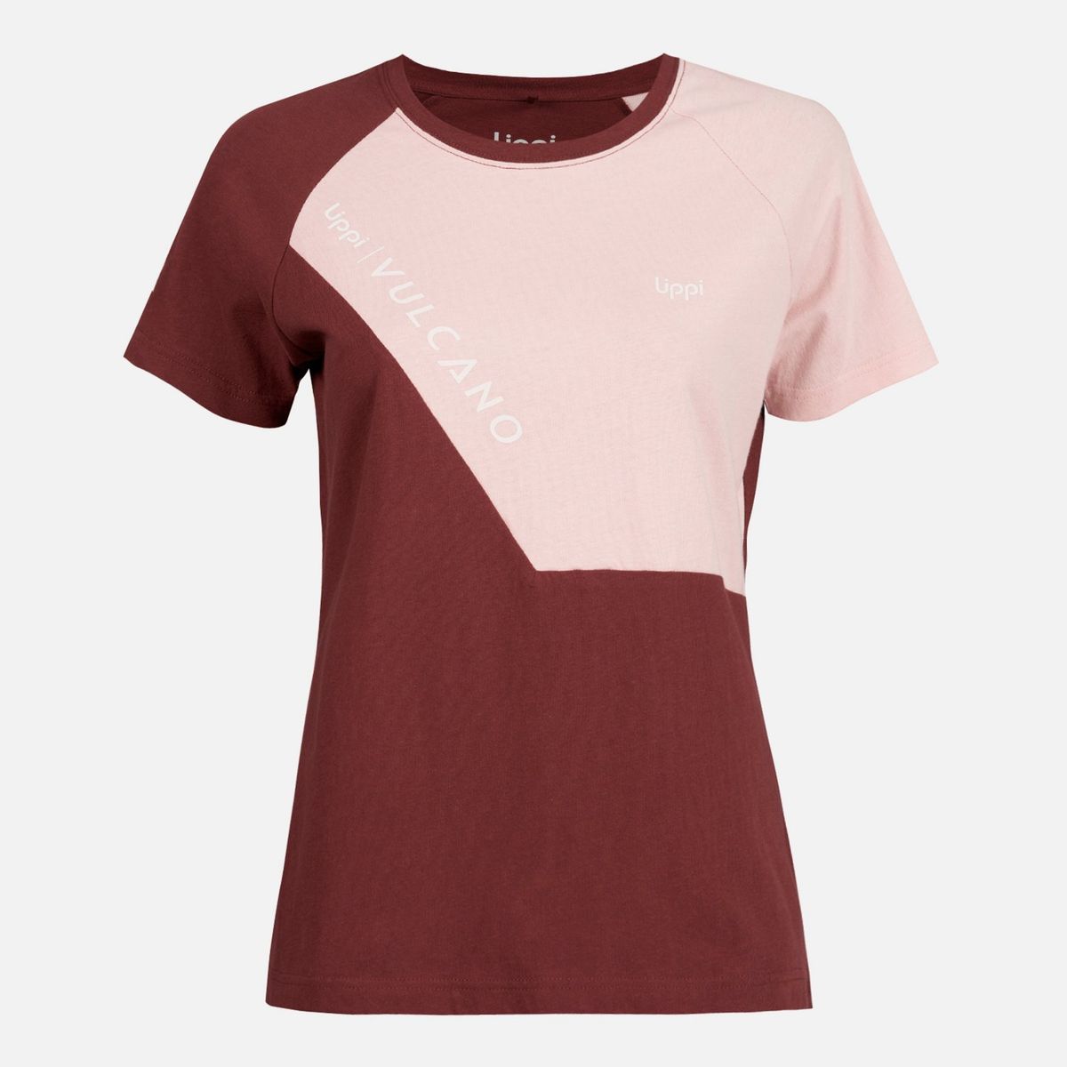 LIPPI - Polera Mujer Vulcano Cotton SS T-Shirt Vino Lippi