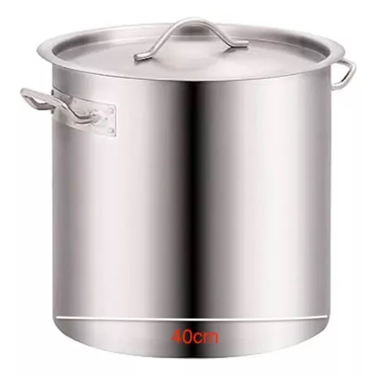 DEL FONDO - Fondo Acero Inoxidable Olla Grande 50 Litros Con Tapa 40CM