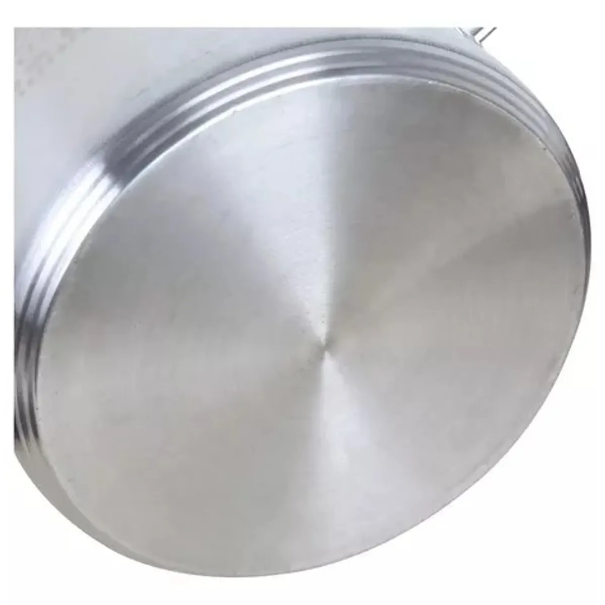 DEL FONDO - Fondo Acero Inoxidable Olla Grande 100 Litros Con Tapa 50CM