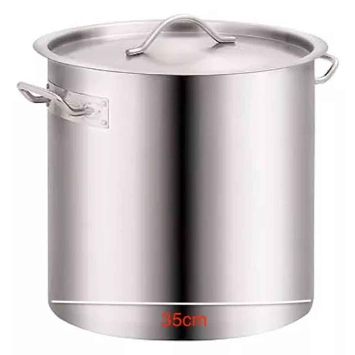 DEL FONDO - Fondo Acero Inoxidable Olla Grande 35CM Con Tapa 40L