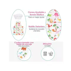 GENERICO - Juego Chef De Cocina Para Niño Rol De Chef Disfraz 11pzs