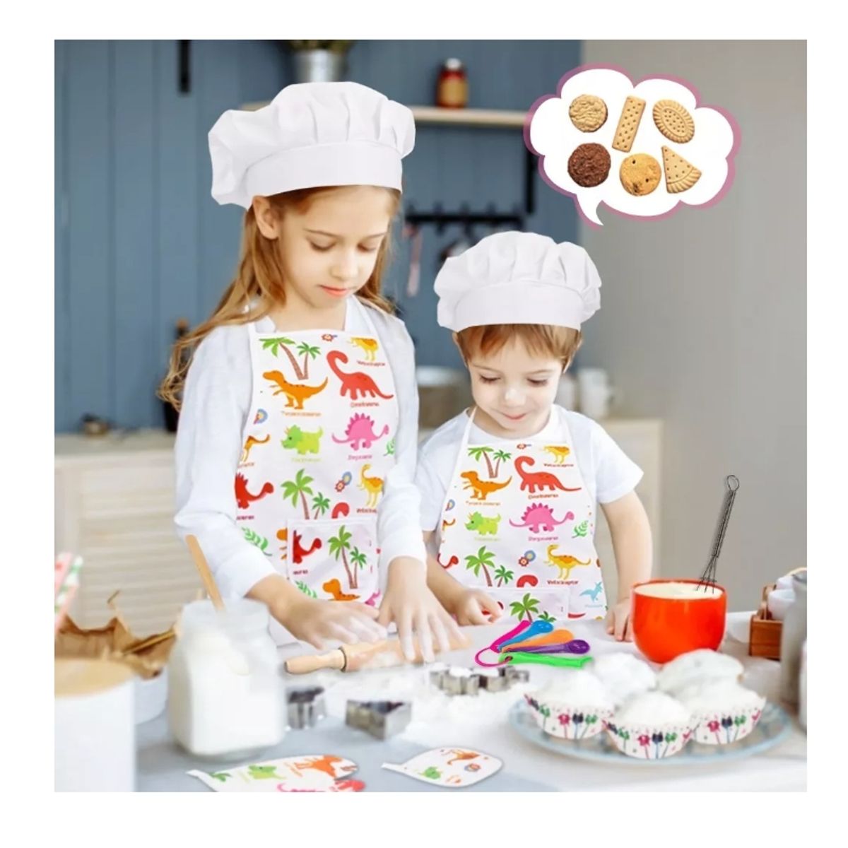 GENERICO - Juego Chef De Cocina Para Niño Rol De Chef Disfraz 11pzs