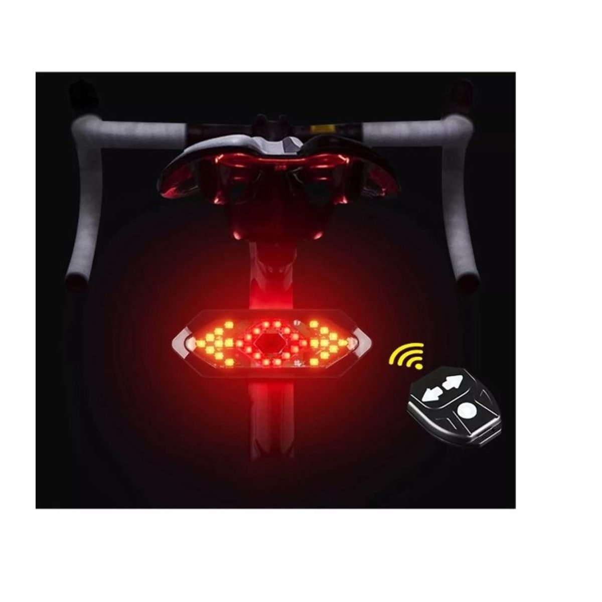 GENERICO - Luz Trasera Potente Para Bici Señalización Inalámbrica Bike