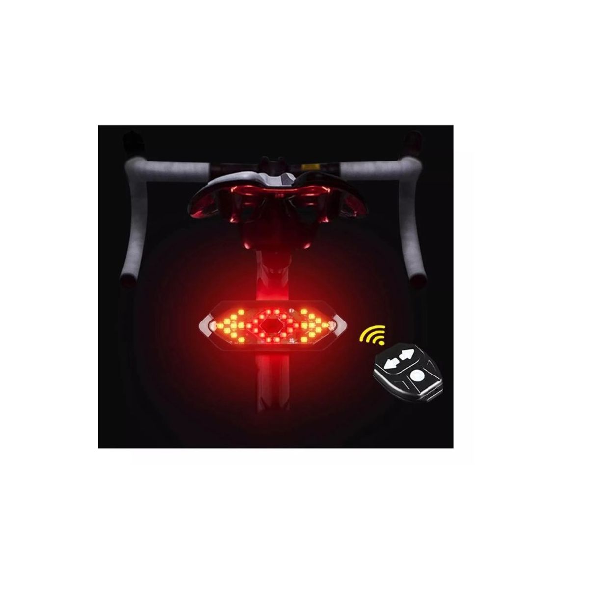 GENERICO - Luz Trasera Potente Para Bici Señalización Inalámbrica Bike