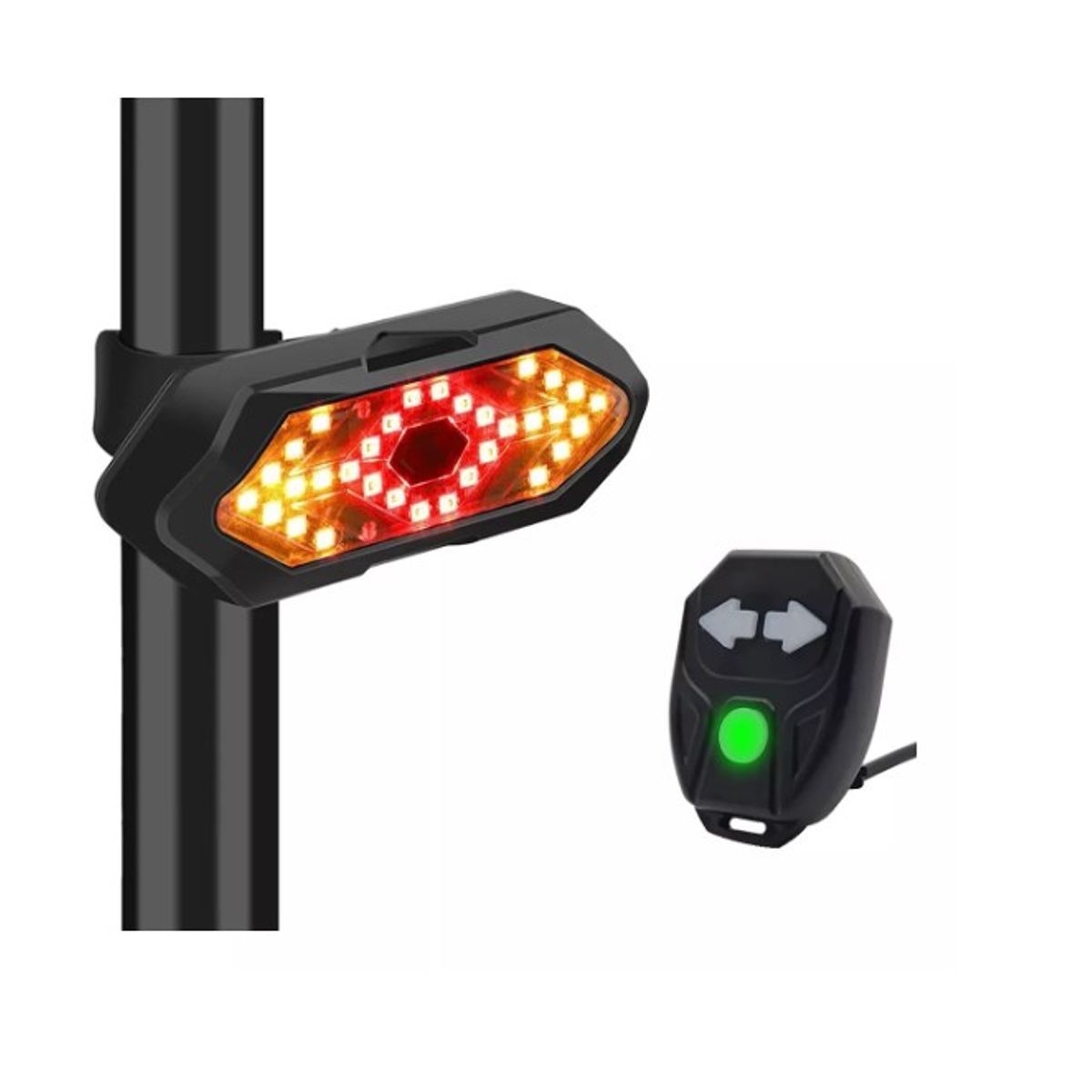 GENERICO - Luz Trasera Potente Para Bici Señalización Inalámbrica Bike