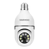 DAEWOO - Camara IP Seguridad Interior o Exterior Tipo Foco Wifi 2G 4G HD 1080p DI-SC004