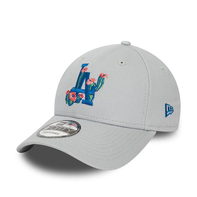 NEW ERA - Gorra Los Angeles Dodgers MLB 9Forty Flower Graphic Grey New Era