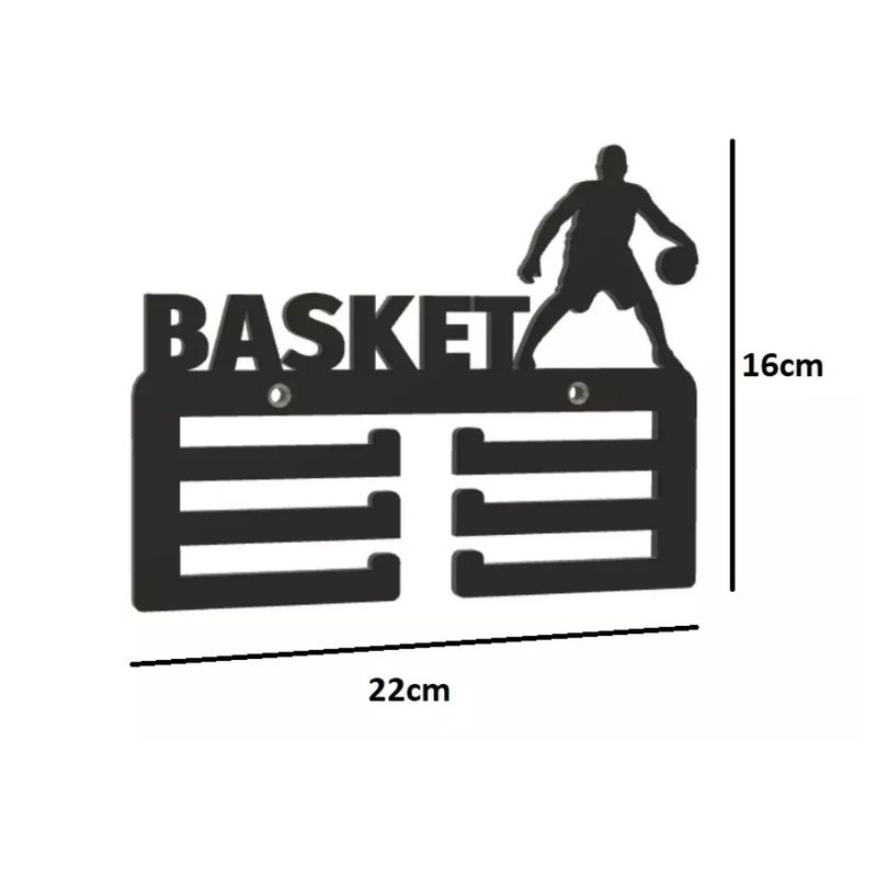 GENERICO - Medallero Basket Soporte Para Medallas De Básquetbol
