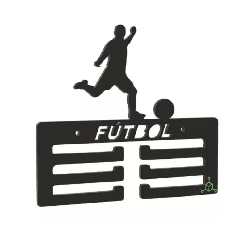 GENERICO - Medallero Fútbol Colgador Para Medallas De Futbolista A Muro