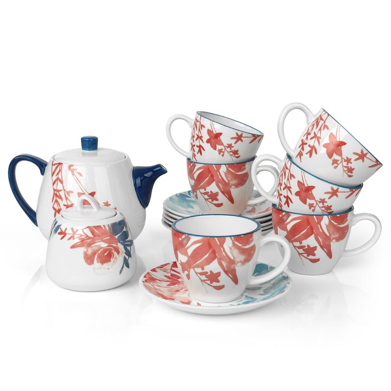 DANNY HOME - Set Porcelanas 16 Piezas De Te Floreado Danny Home
