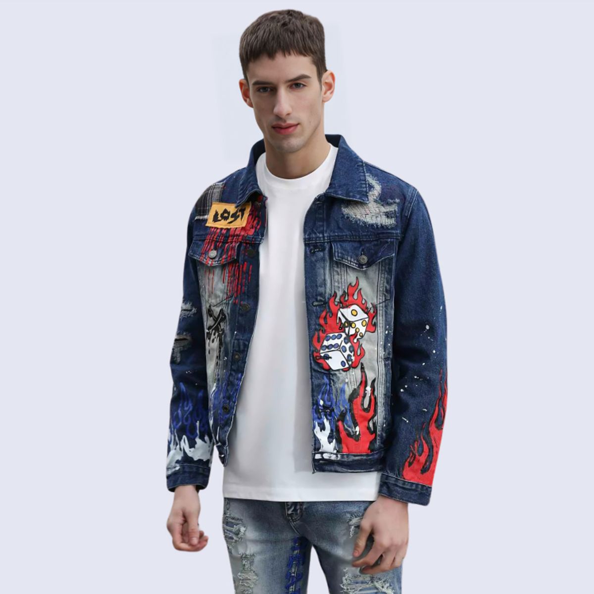 D'JOE - Chaqueta Denim Polonia Hombre