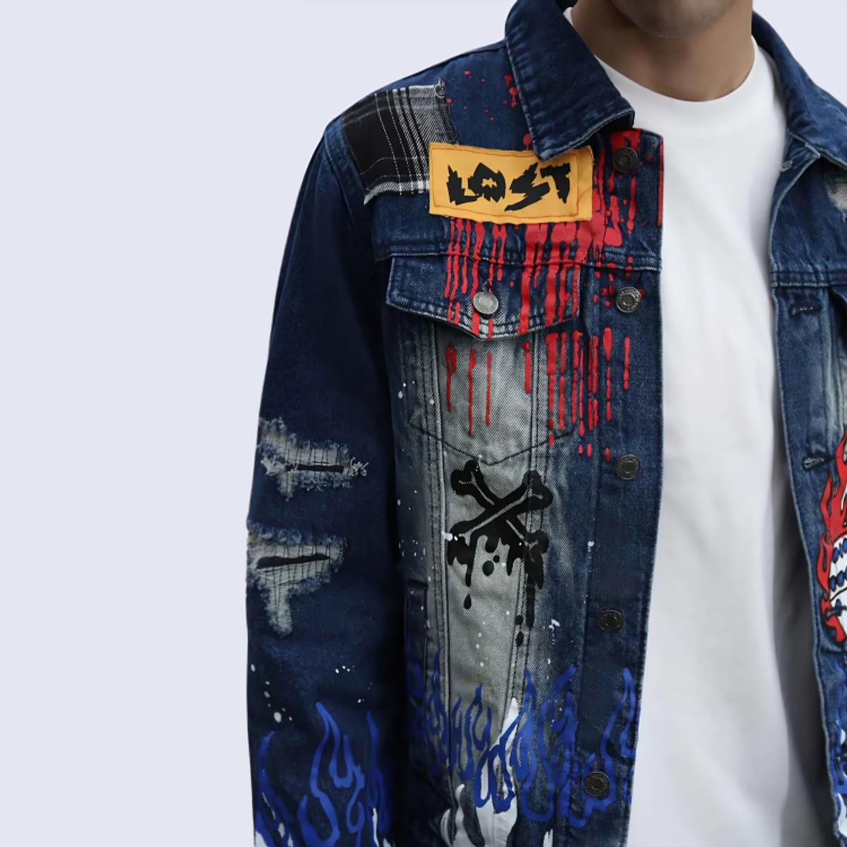 D'JOE - Chaqueta Denim Polonia Hombre