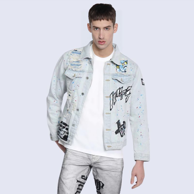D'JOE - Chaqueta Denim Polonia Hombre