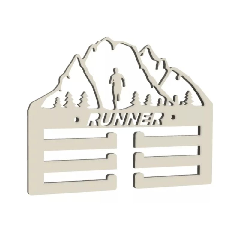 GENERICO - Medallero Running Soporte Para Medallas De Runner A Muro