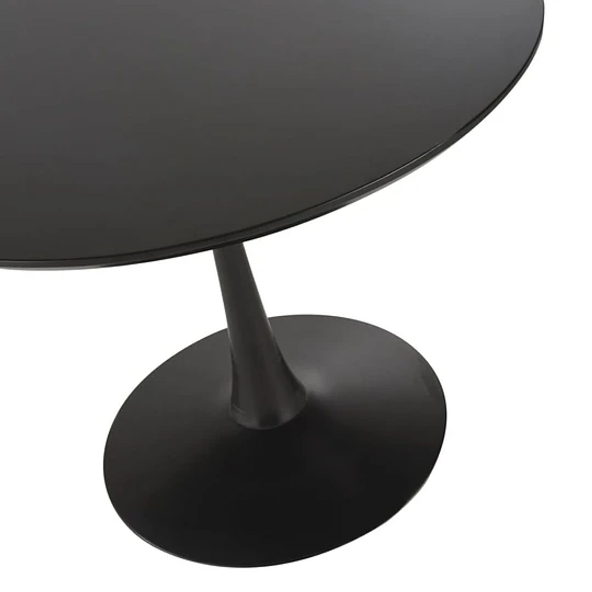 HABITA2 CHILE - Mesa de comedor redonda 4 puestos 80cm diametro negro