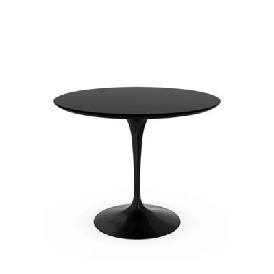 Imagen 2 del producto Mesa de comedor redonda 4 puestos 80cm diametro negro