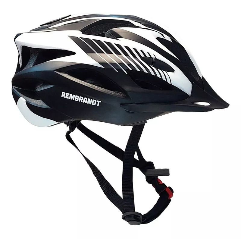GENERICO - Casco Bici Adulto Ventilado Regulable Visera Talla S Blanco