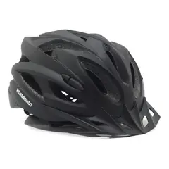 GENERICO - Casco Bici Adulto Ventilado Regulable Visera Talla S Negro